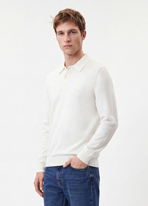 Beymen Club Off-White Polo-Neck Knit Top - 3