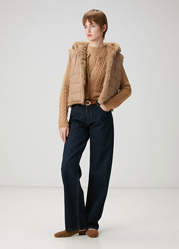 Camel Balıksırtı Desenli Hırka Beymen Club Camel Balıksırtı Desenli Hırka - 2