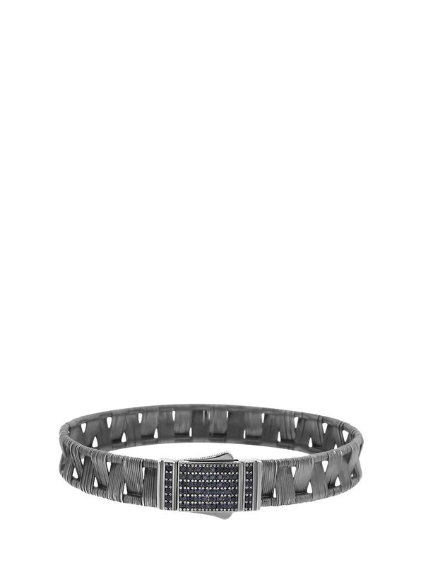 Orena Jewelry Noctra Cross Silver 925 Ayar Gümüş Erkek Bileklik - 1
