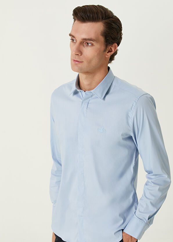 Beymen Club Slim Fit Blue Shirt - 2