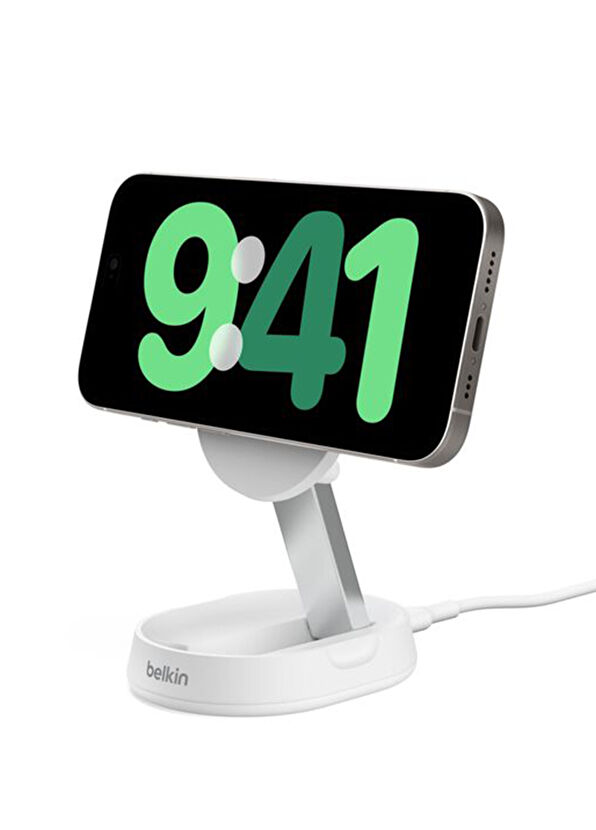 Belkin BoostCharge Pro MagSafe Qi2 Katlanabilir Beyaz Manyetik Kablosuz Şarj Cihazı 15W  - 2
