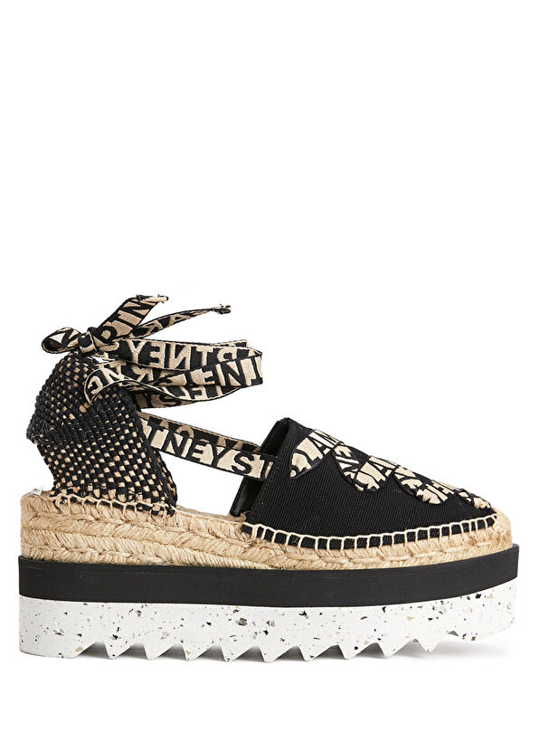 Siyah Organik Pamuk Kadın Espadril - Görsel 2