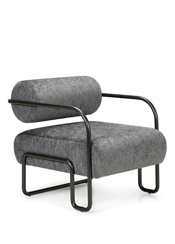 Solano Design Bona Smoked Metal Armchair - 1
