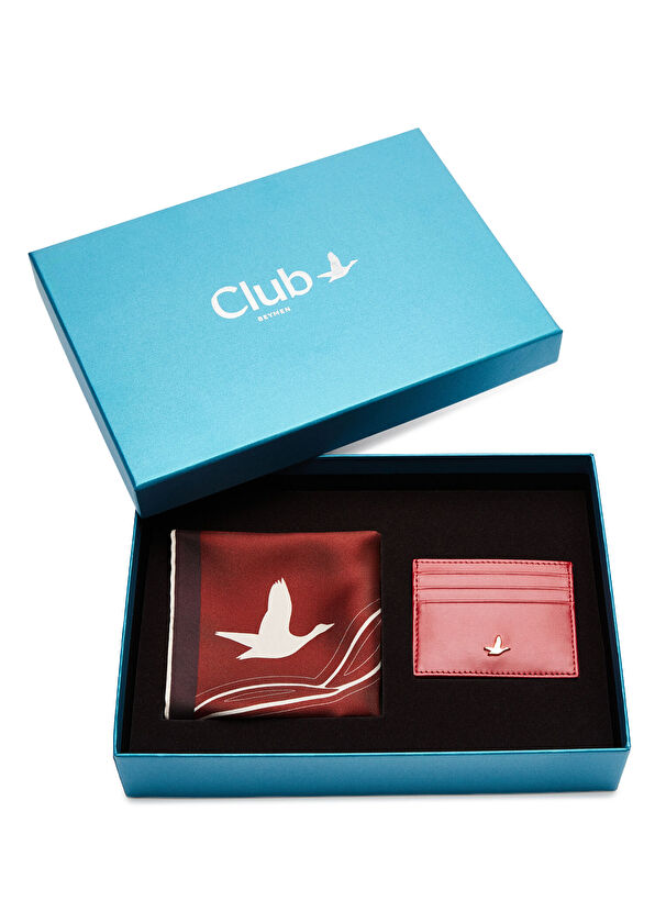 Beymen Club Premium Kırmızı Kartlık Fular Set - 1