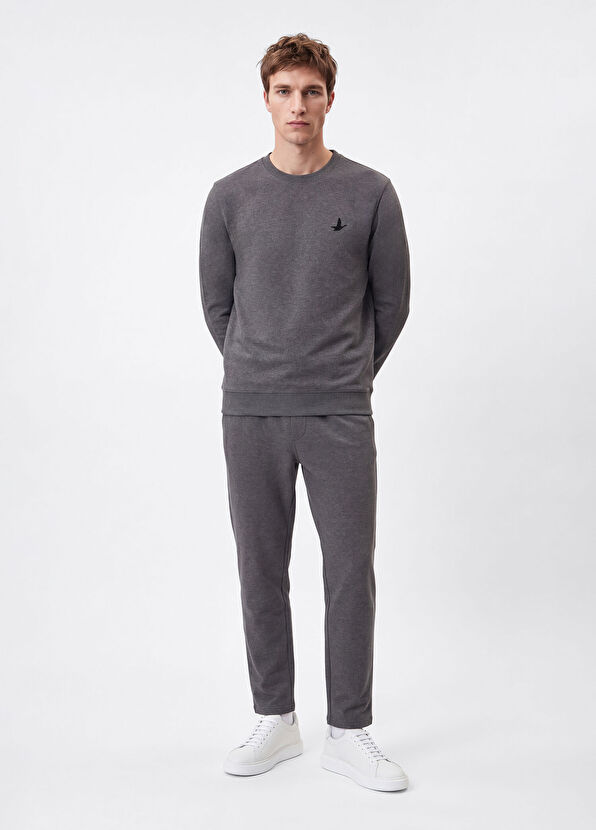 Beymen Club Antrasit Melanj Oversized Sweatshirt - 2