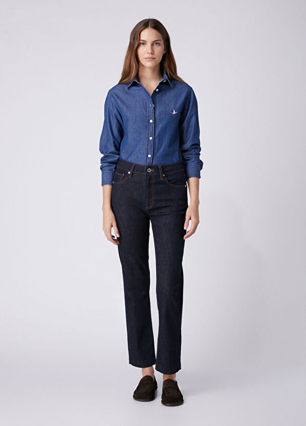 Beymen Club Mavi Denim Gömlek - 3