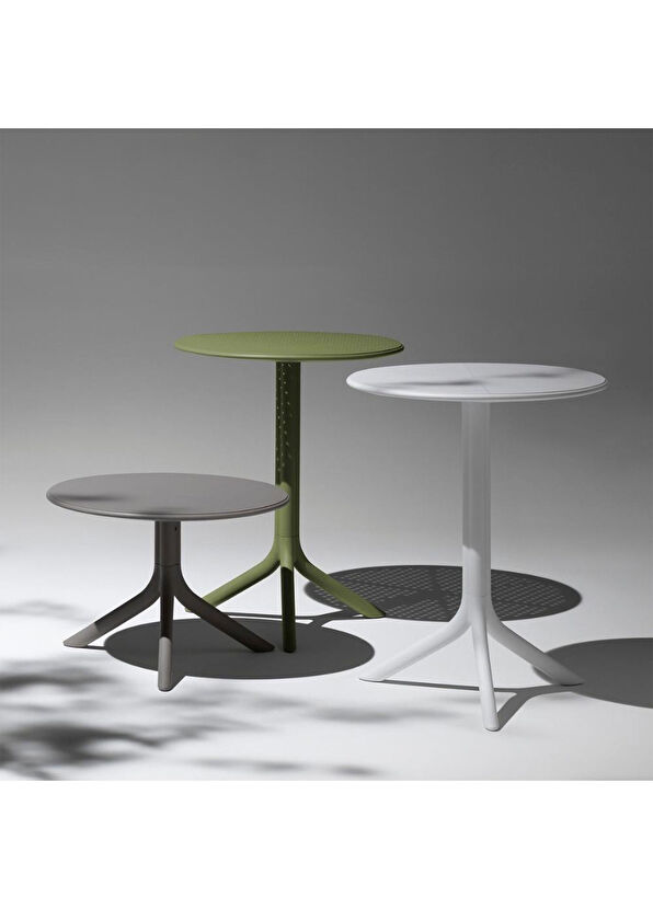 Nardi Step Yeşil Yuvarlak Bahçe Bahçe Masası - 2