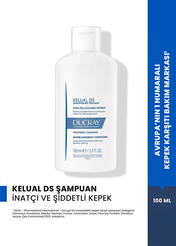 Ducray Kelual DS Shampoo Kepeklenme ve Kaşıntı Karşıtı Şampuan 100 ml - 2