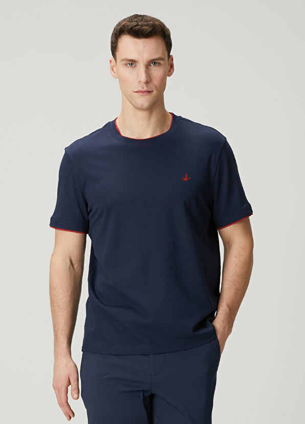 Beymen Club Relax Fit Navy Blue T-Shirt - 1
