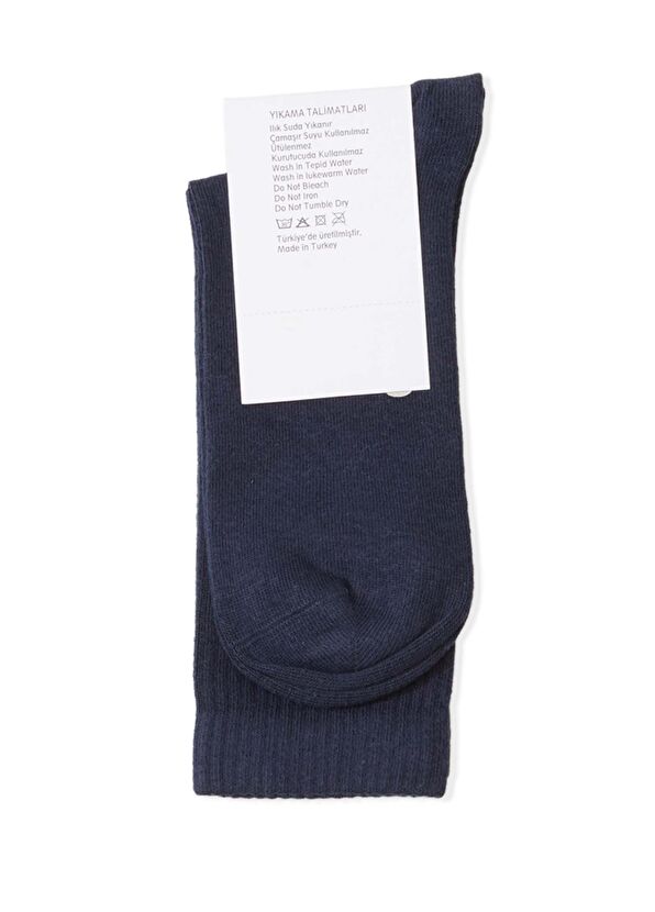 Beymen Club Lacivert Kaz Nakışlı Erkek Spor Çorap - 2