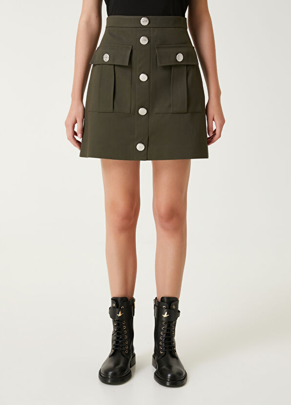 Beymen Club Haki Kargo Cepli Etek - 3