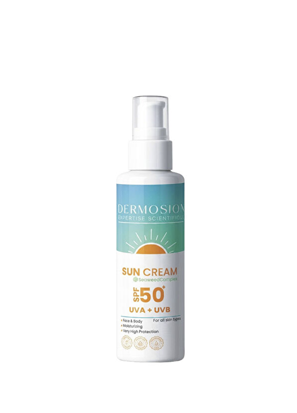 Dermosion Sun Cream Yosun Ekstraktlı Mineral Filtre SPF50+ Güneş Kremi 100 ml - 1