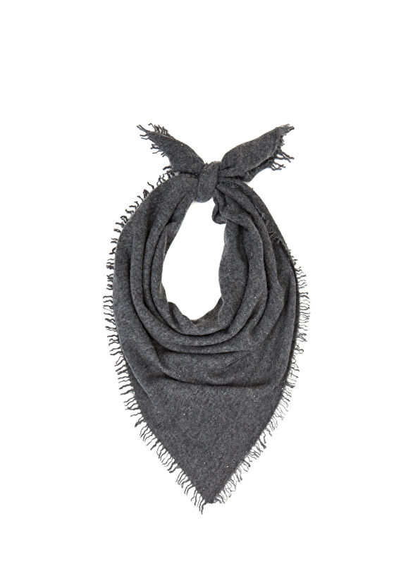 Beymen Club Women's Cashmere Shawl With Anthracite Sequins - 1