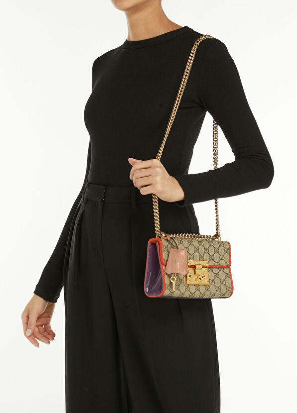 Gucci GG Supreme Padlock Çanta - Görsel 3