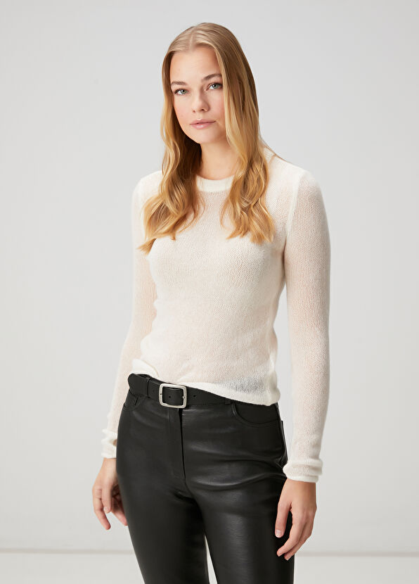 Beymen Club Krem İnce Kaşmir Basic Kazak - 1