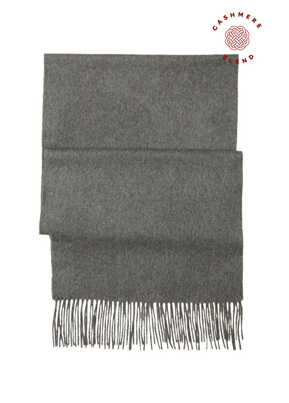 Beymen Club Anthracite Women's Cashmere Scarf - 1