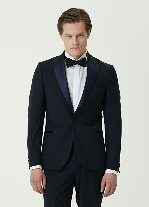 Beymen Club Navy Blue Wool Tuxedo - 2