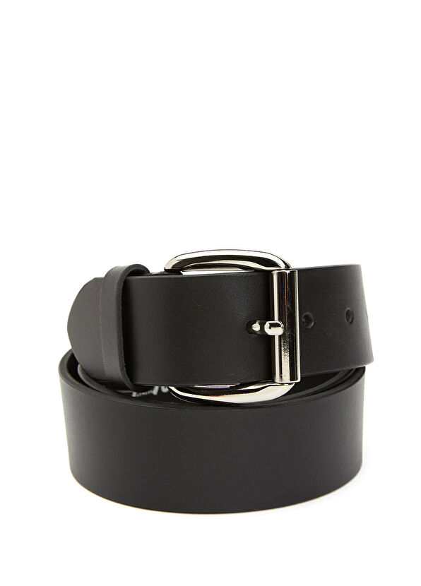 Beymen Club Siyah Tokalı Erkek Deri Kemer - 1
