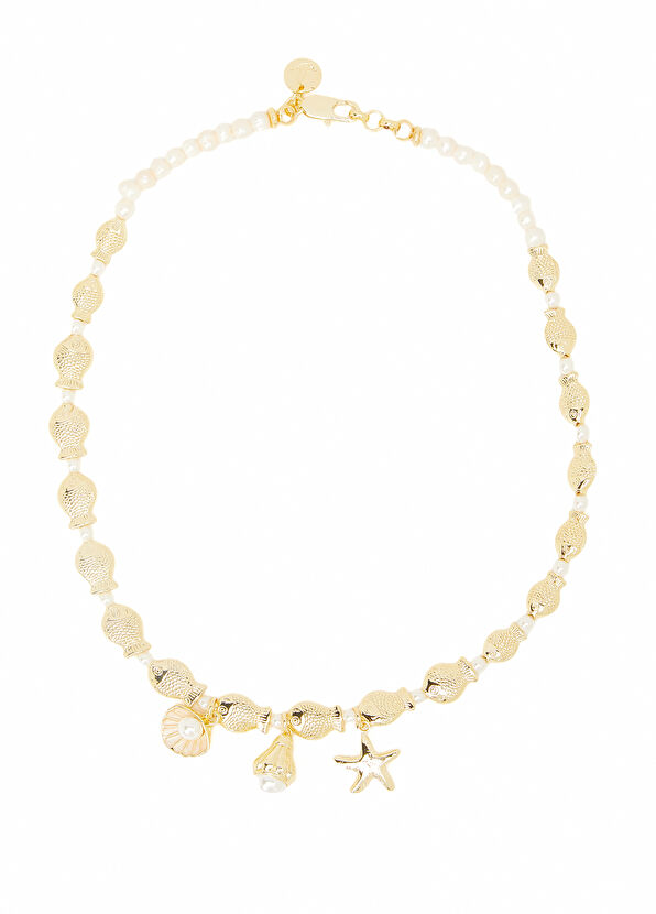 Beymen Club Silver Charm Fish Detailed Women's Necklace - 1