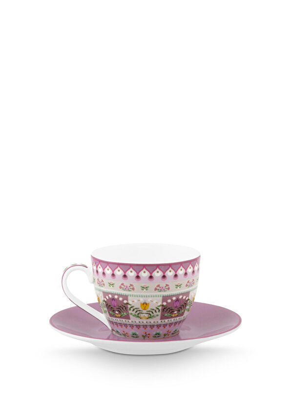 Pip Studio - Lily & Lotus Porselen Kahve Fincanı - Lila