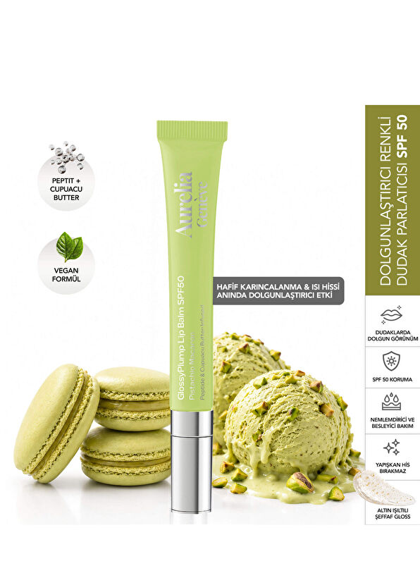 Aurelia Genève Glossy Plump Lip Balm SPF50 - Pistachio Macaron - 2