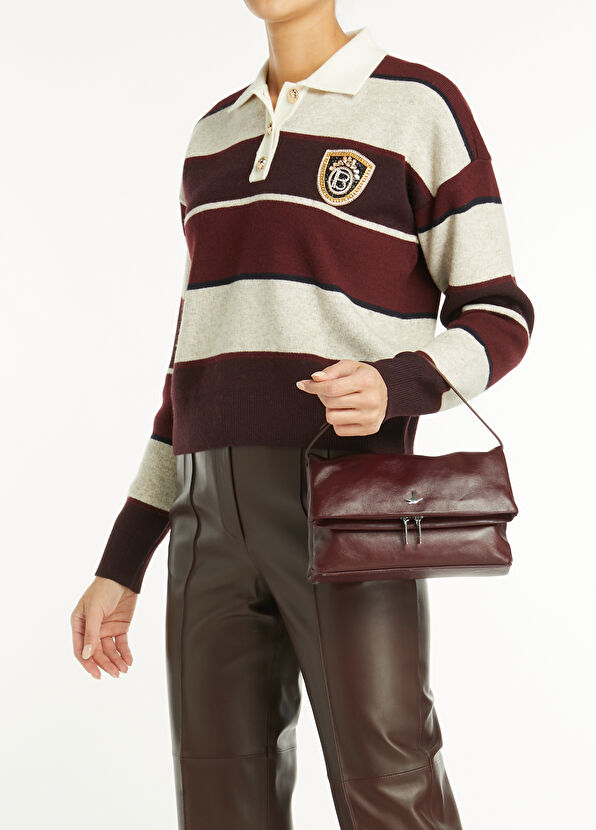 Beymen Club Bordo Kadın Deri El Portföyü - 2