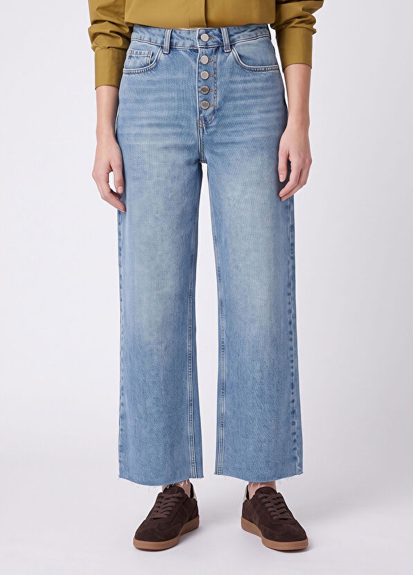 Beymen Club Blue Wide Leg Jeans - 2
