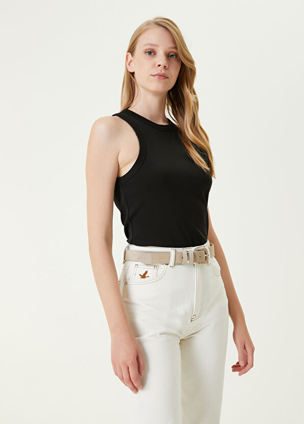 Beymen Club Siyah Bisiklet Yaka Atlet - 4