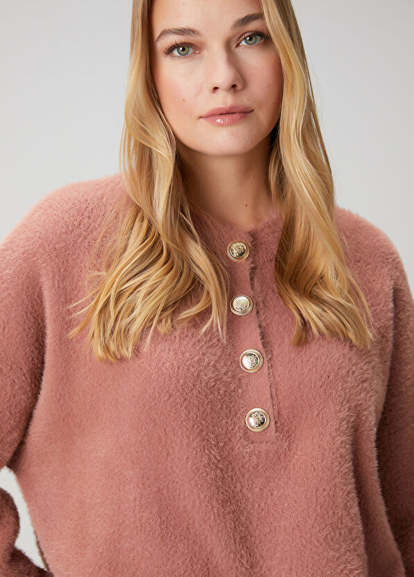 Beymen Club Somon Gold Düğmeli Kazak - 2