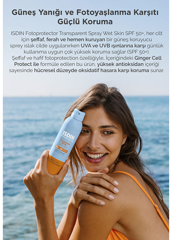 Isdin Fotoprotector Transperant Spray SPF50+ Güneş Kremi 250 ml - 3