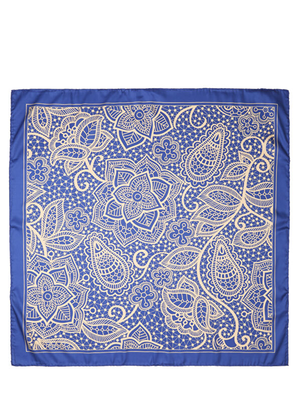 Beymen Club Lacivert Desenli Eşarp - 1