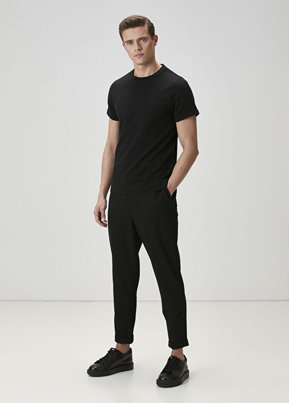 Beymen Club Relaxed Fit Black Basic T-Shirt - 3
