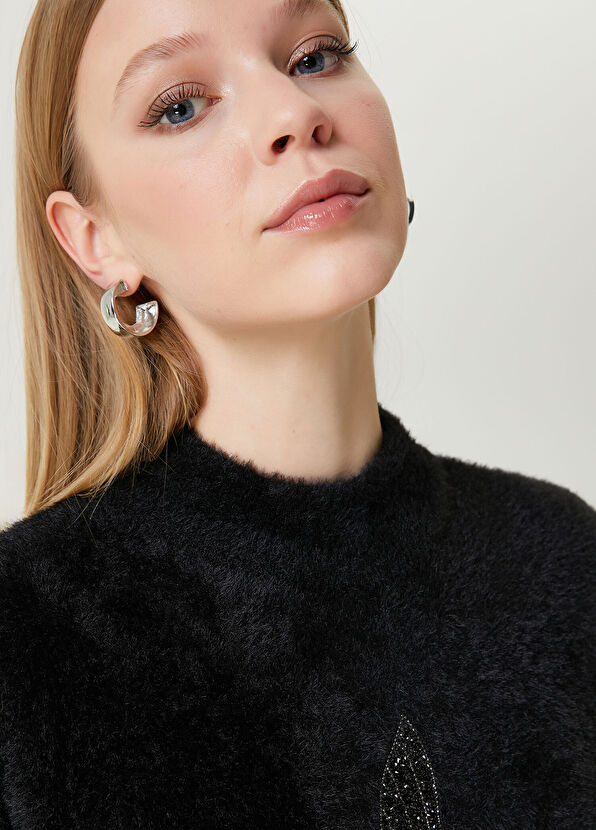 Beymen Club Silver Womens Hoop Earrings - 1