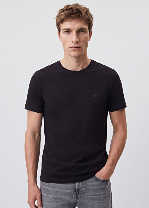 Beymen Club Regular Fit Siyah Basic T-shirt - 2