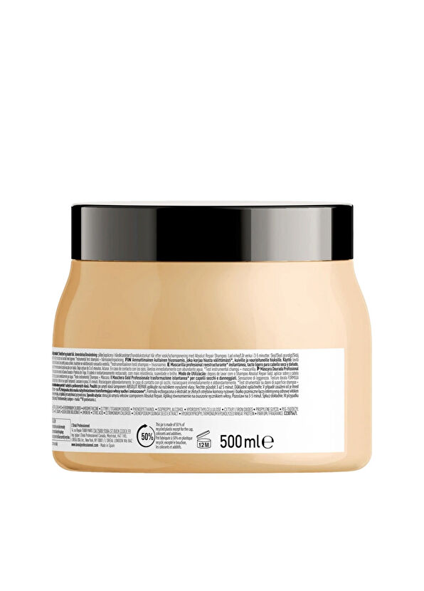 Loreal Professionnel Serie Expert Absolut Repair Resurfacing Golden Repairing Mask 500 ml - 2