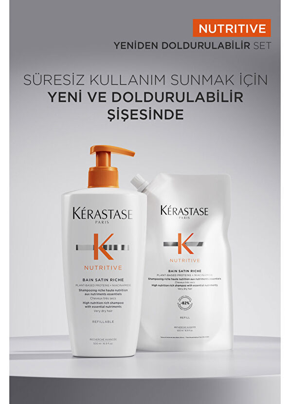 Kerastase Nutritive Bain Satin Riche Yoğun Nemlendirici Şampuan 500 ml - 2