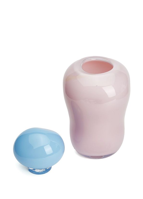 Helle Mardahl Bon Bon Medi Pink Blue Glass Object - 2
