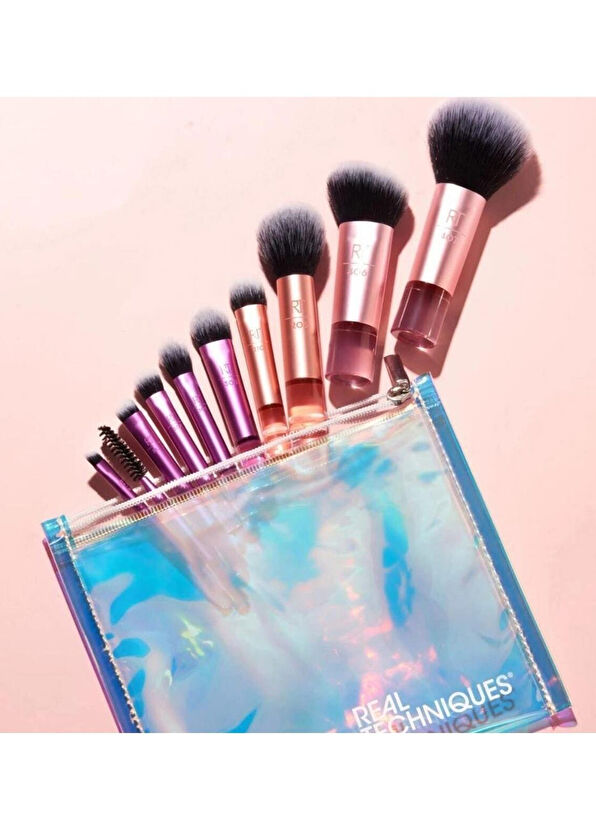 Real Techniques Mini Boy 10'lu Seyahat Makyaj Fırçası Seti - 2