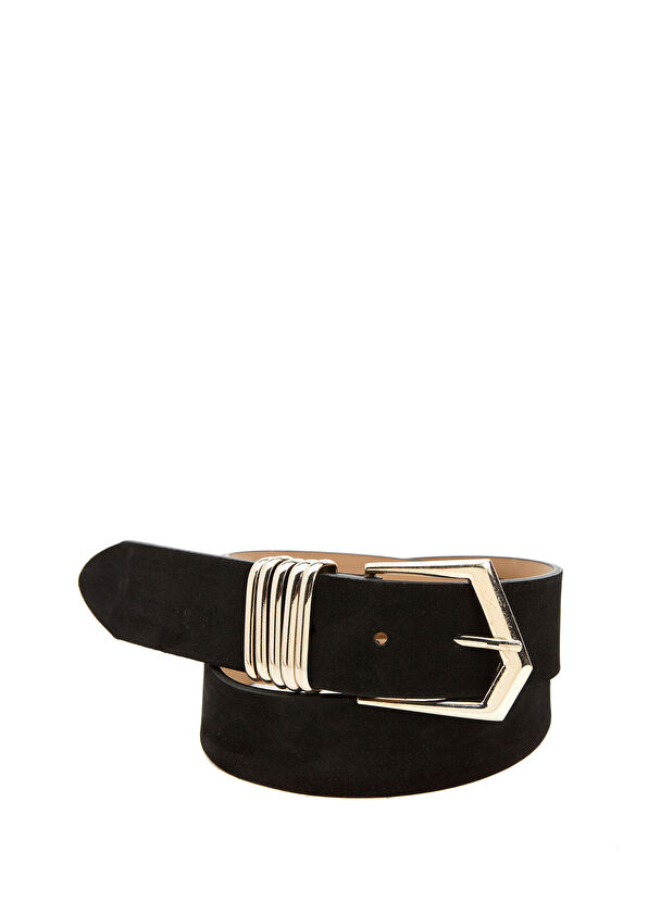 Beymen Club Siyah Kadın Süet Kemer - 1