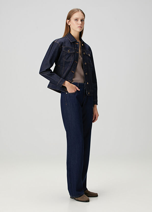 Beymen Club Navy Blue Denim Jacket - 2