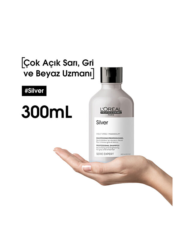 Loreal Professionnel Serie Expert Silver Mor Şampuan 300 ml - 3
