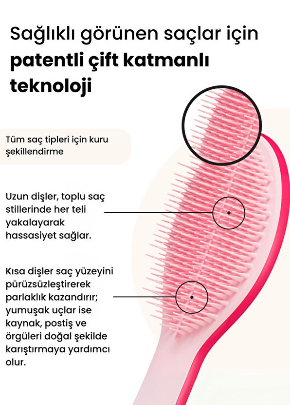 Tangle Teezer The Ultimate Styler Bright Pink Hair Brush - 2