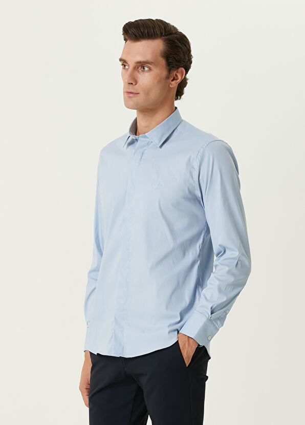 Beymen Club Slim Fit Blue Shirt - 4