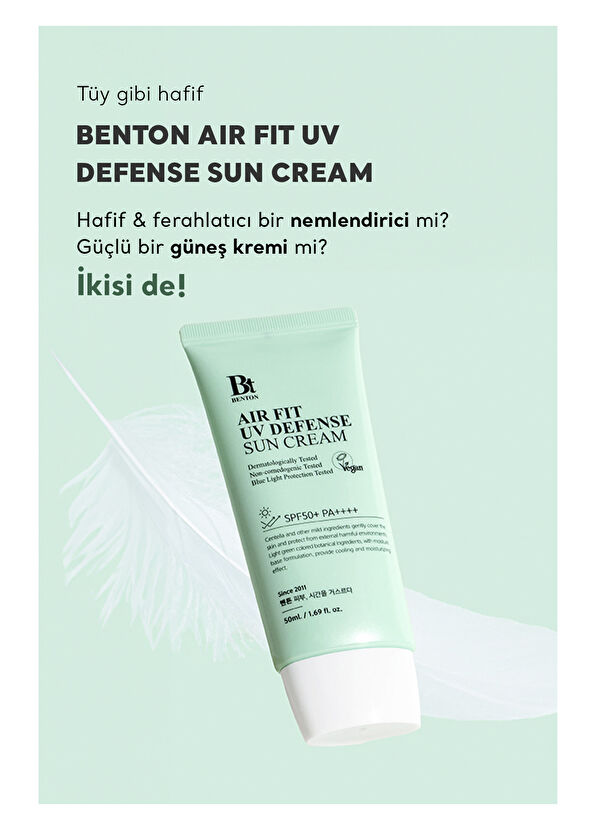 Benton Air Fit UV Defense Sun Cream SPF50 /PA Ultra Light Textured Centella Sunscreen 50 ml - 2