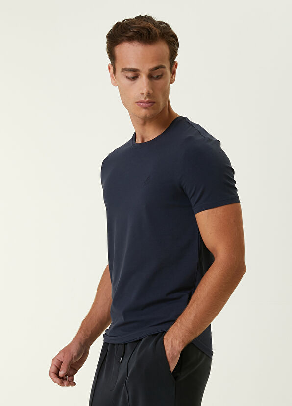 Beymen Club Navy Blue Basic T-shirt - 3