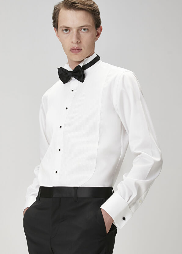 Beymen Club White Tuxedo Shirt - 1