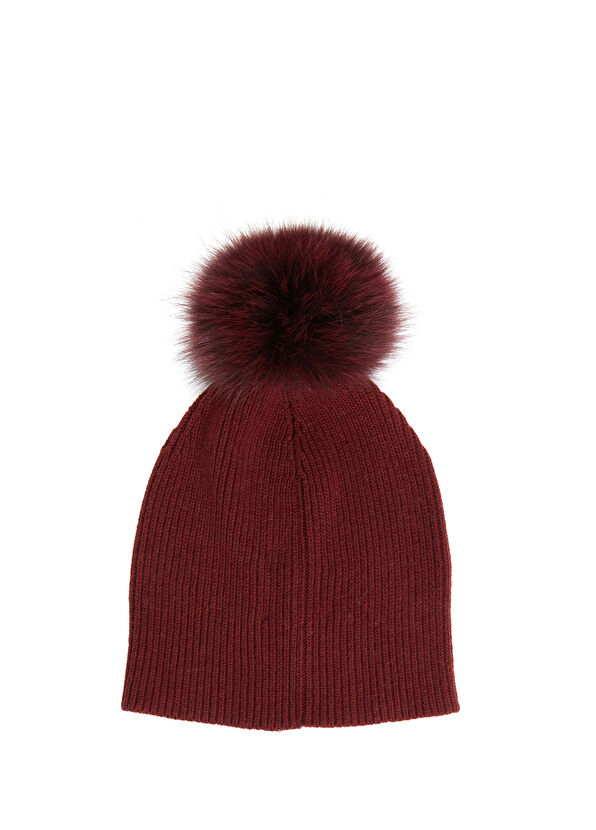 Beymen Club Burgundy Women's Cashmere Blend Wool Beanie - 2
