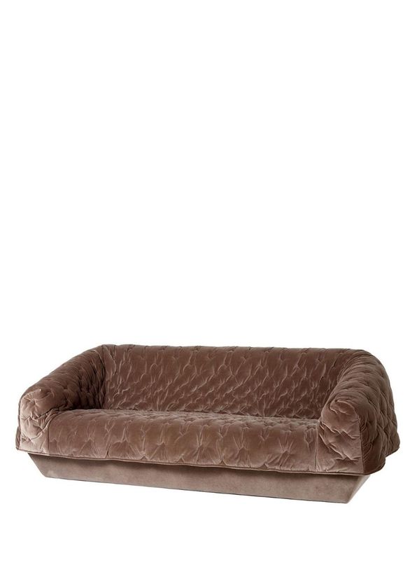 Ligne Roset Cover Harald Large Quilted Fabric Triple Sofa - 2