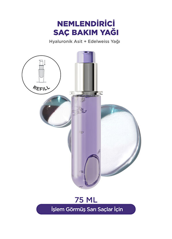 Kerastase Blond Absolu L'Huile Cicagloss Nemlendirici Yedek Şişe Saç Bakım Yağı 75 ml - 2