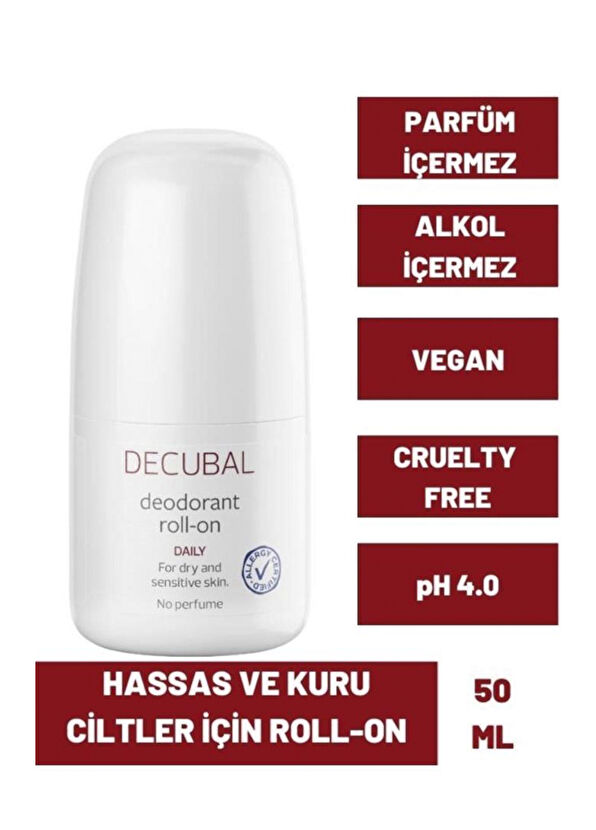 Decubal Basic Roll-on Kuru ve Hassas Ciltler İçin Deodorant 50 ml - 2